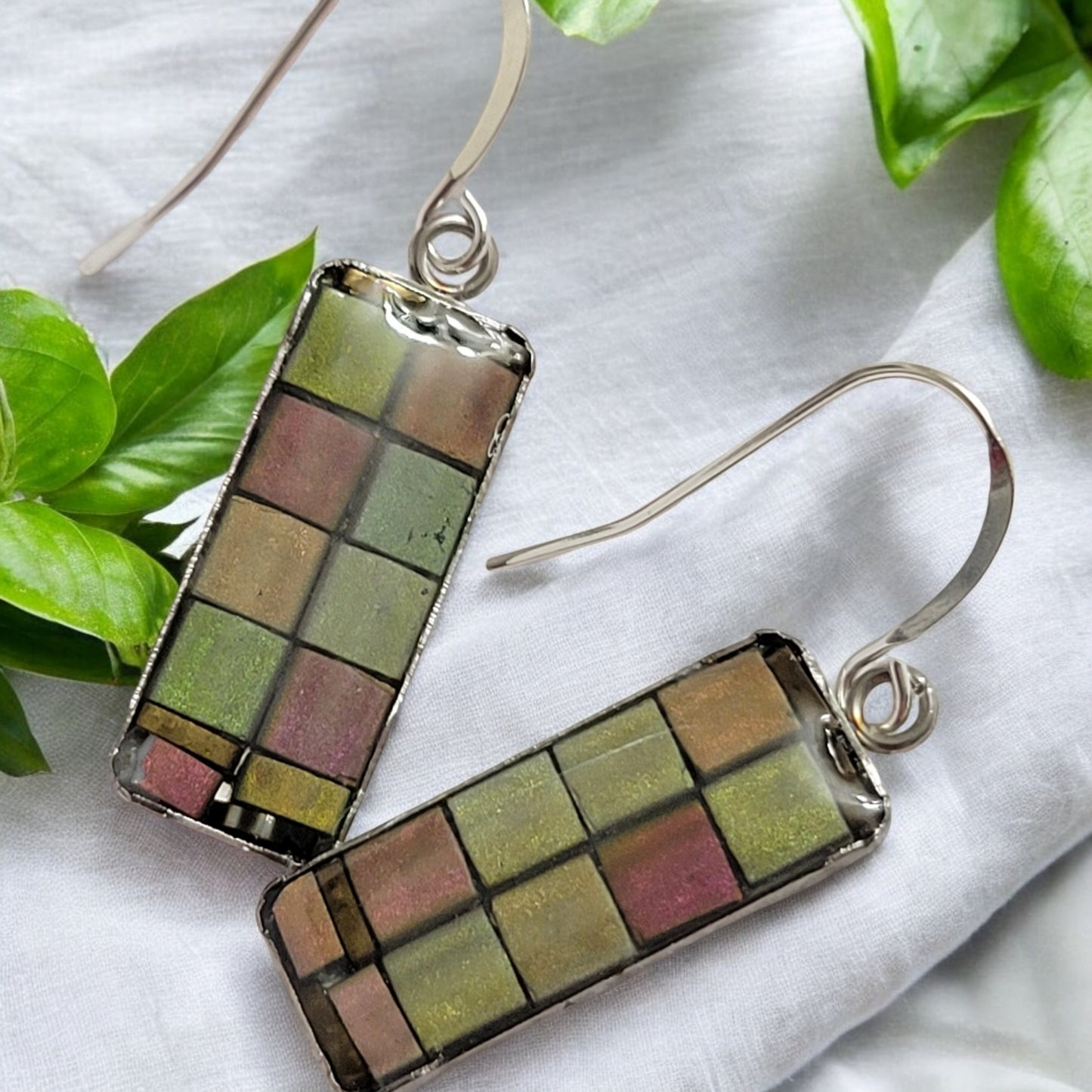 mosaic meadow earrings