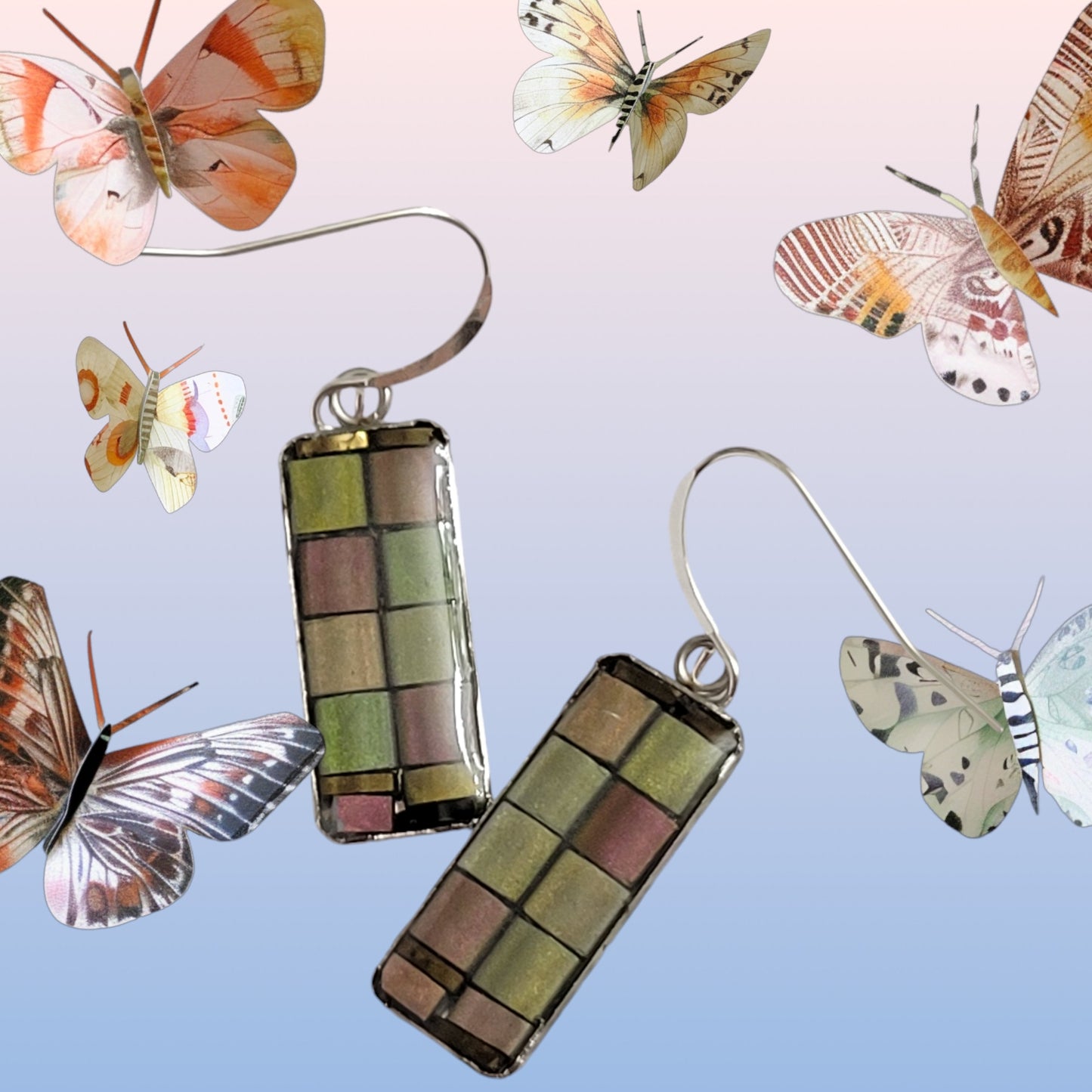 mosaic meadow earrings